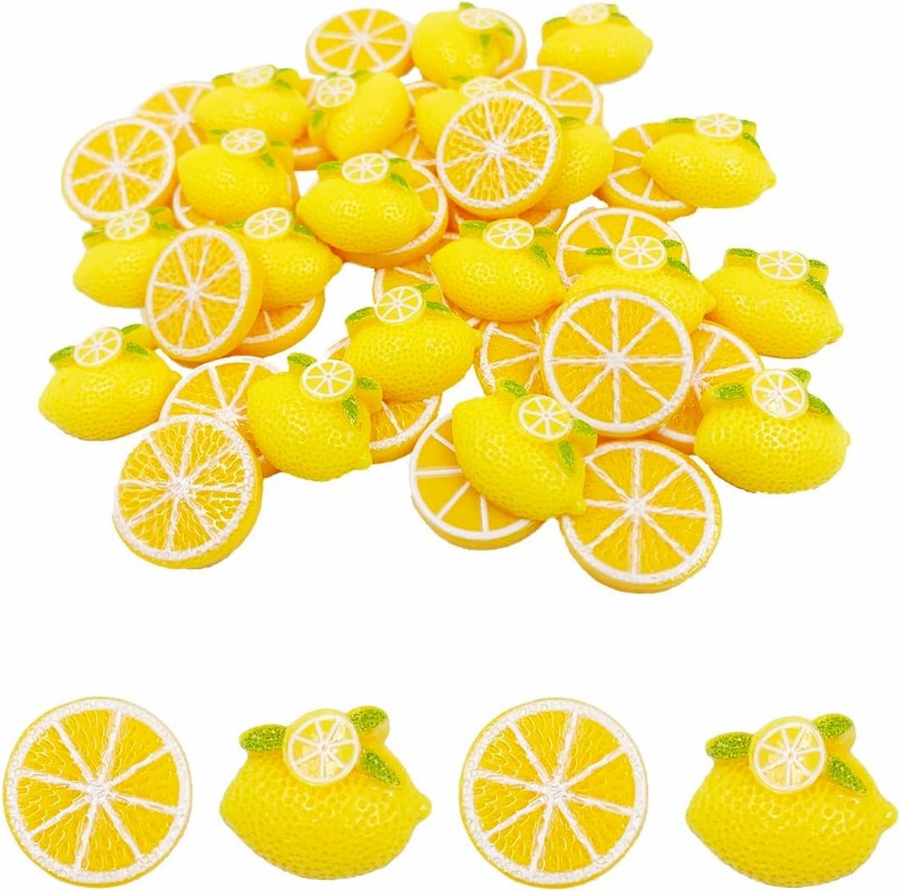 Embellishments For Scrapbooking - 30 buah manik-manik Flatback Resin buah