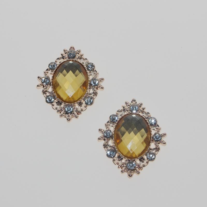 Embellishment Glue Craft - Hiasan Tempel, Kancing Dekoratif Oval dari