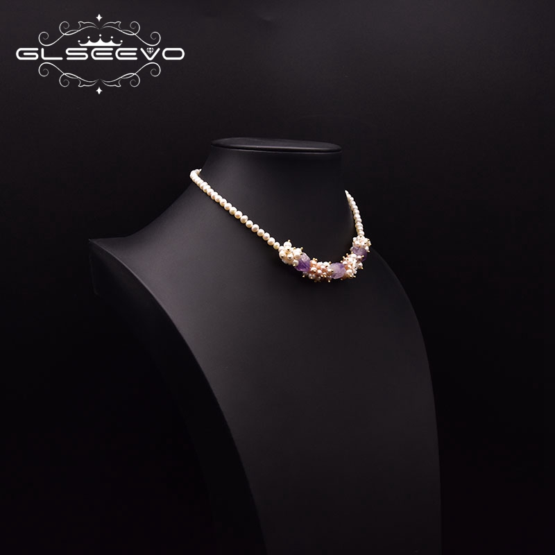 GLSEEVO Kalung Pendek Mutiara  - Pearl Trim Chain ulasan dan harga