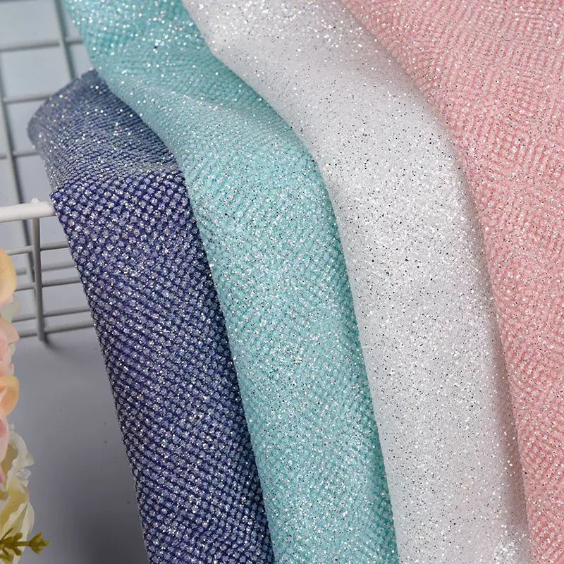 Kain Jaring Payet Berkilau unt - Crystal Mesh Fabric ulasan dan harga